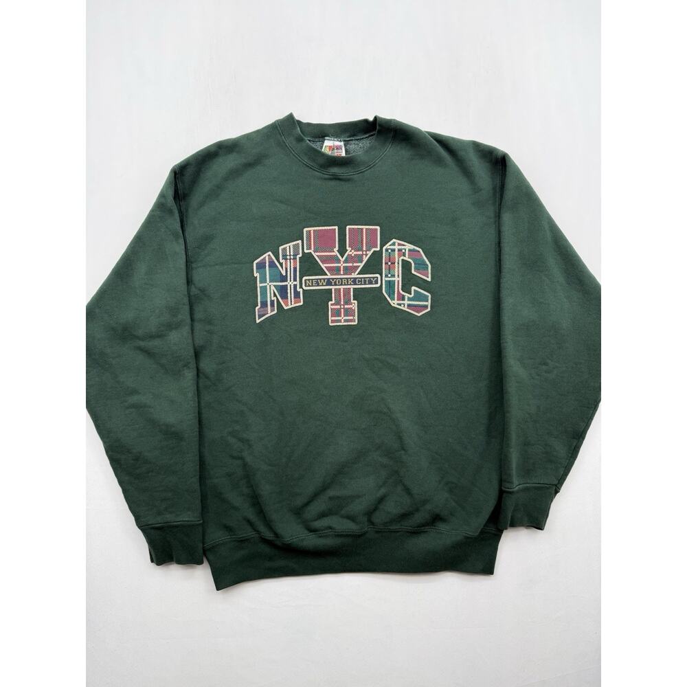 Vintage Fruit Of The Loom New York City Print Sweatshirt XL